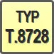 Piktogram - Typ: T.8728